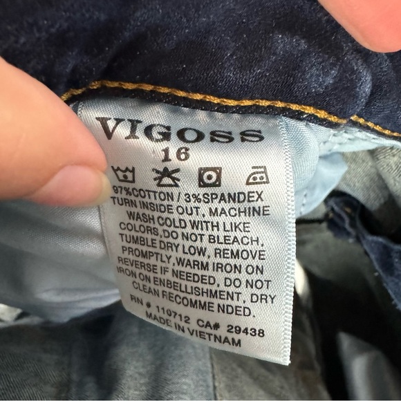 Vigoss Jagger Denim Jean Shorts Raw hem summer - Picture 5 of 5